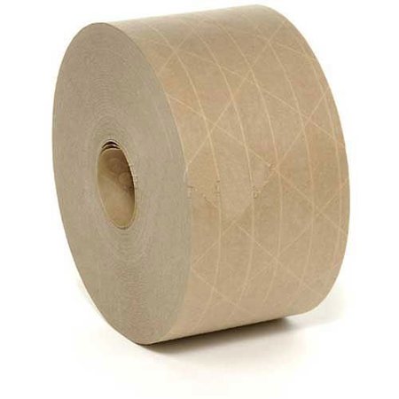 HOLLAND Fiberglass Reinforced Water Activated Tape, 70mm x 375', 5 Mil, Tan H2070X375 TAN